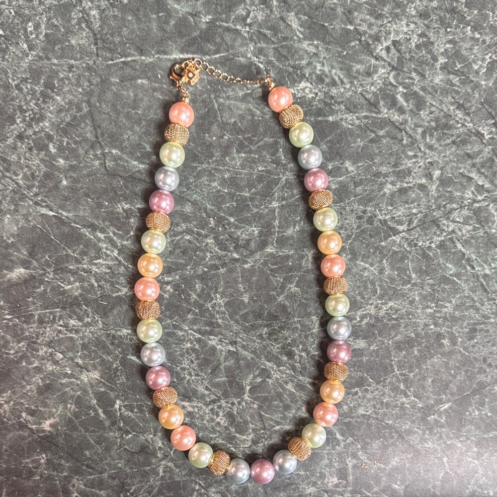Gorgeous pastel colors beaded Necklace
